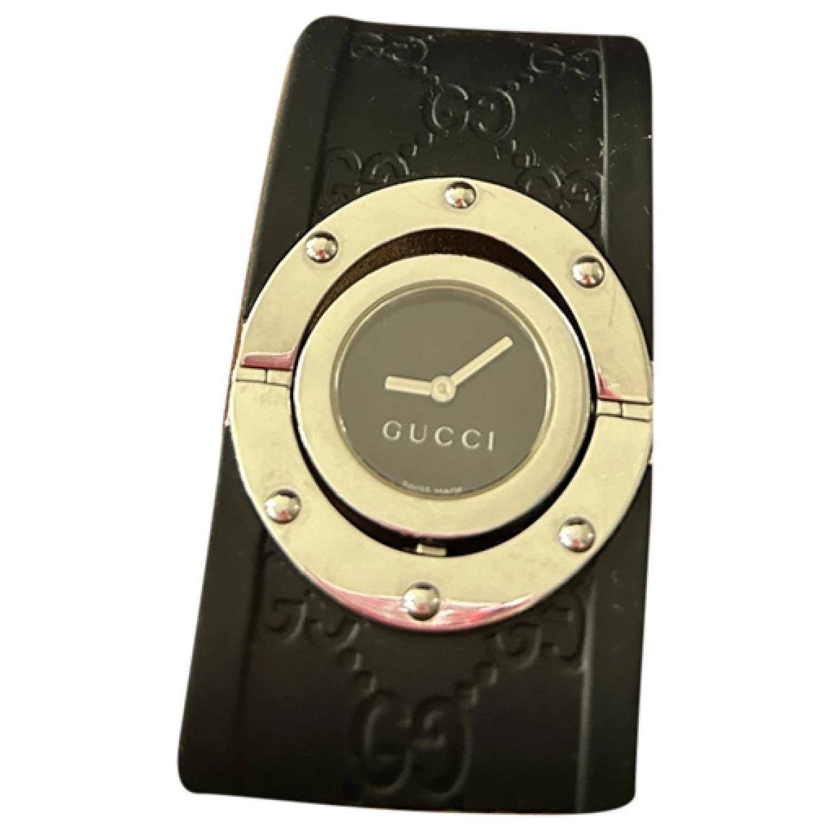 Pre-owned Gucci Twirl Watch In Black