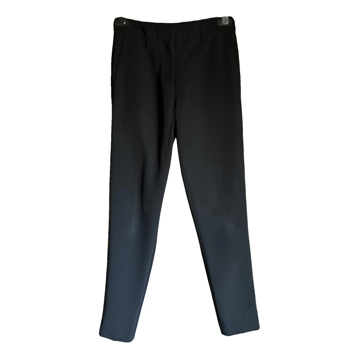 Pre-owned Moschino Slim Pants In Black