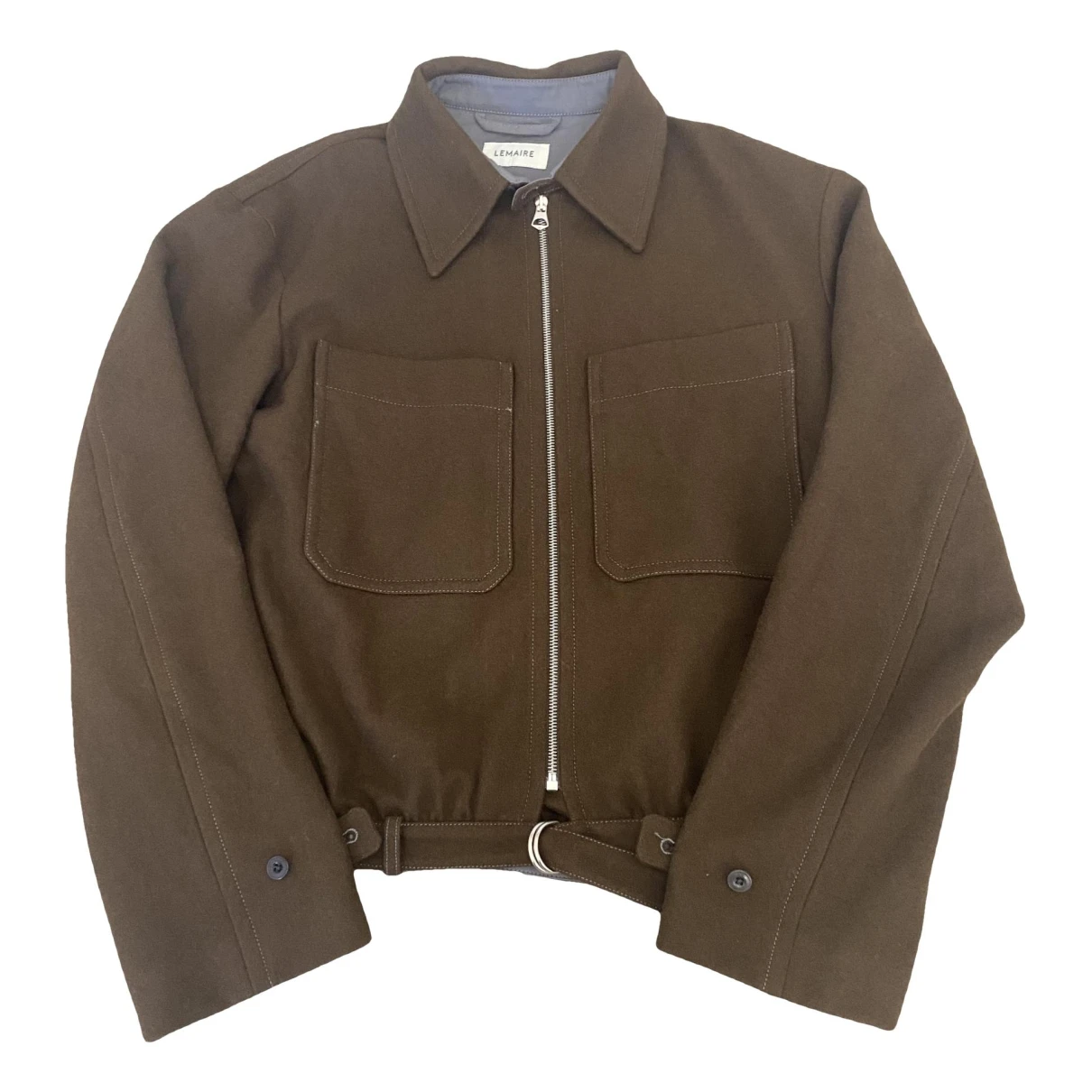 Pre-owned Lemaire Wool Jacket In Brown