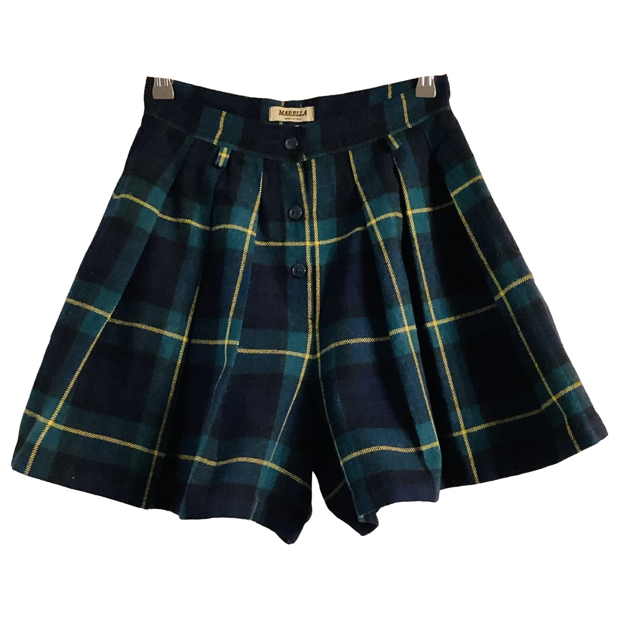 Pre-owned Marella Wool Shorts In Green