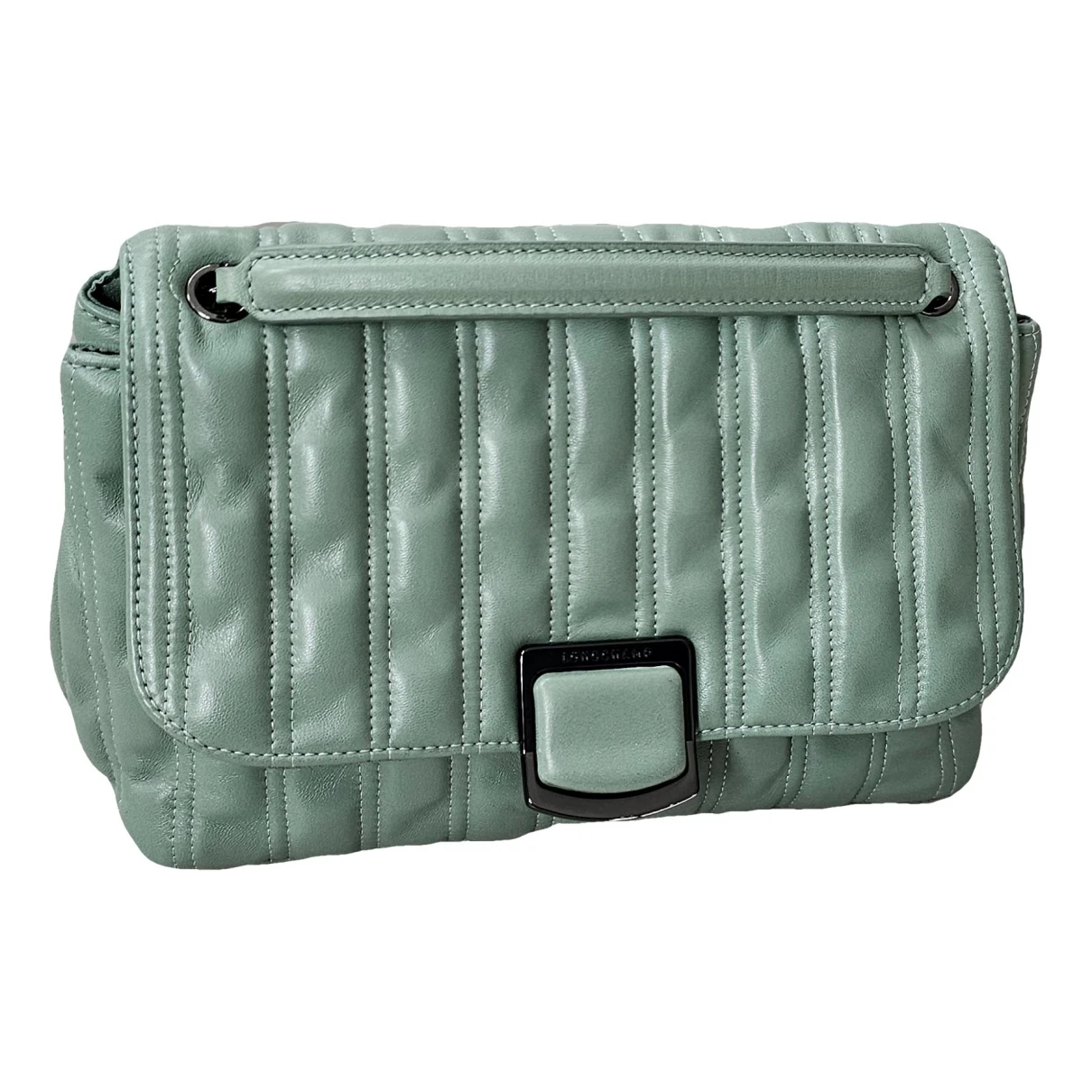 Pre-owned Longchamp Amazone Leather Handbag In Green