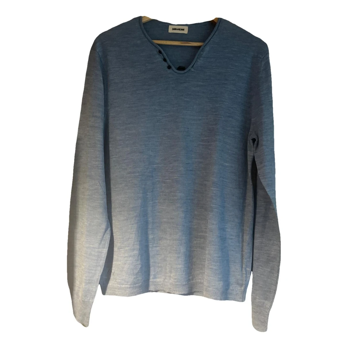 Pre-owned Zadig & Voltaire Fall Winter 2020 Wool Jumper In Blue
