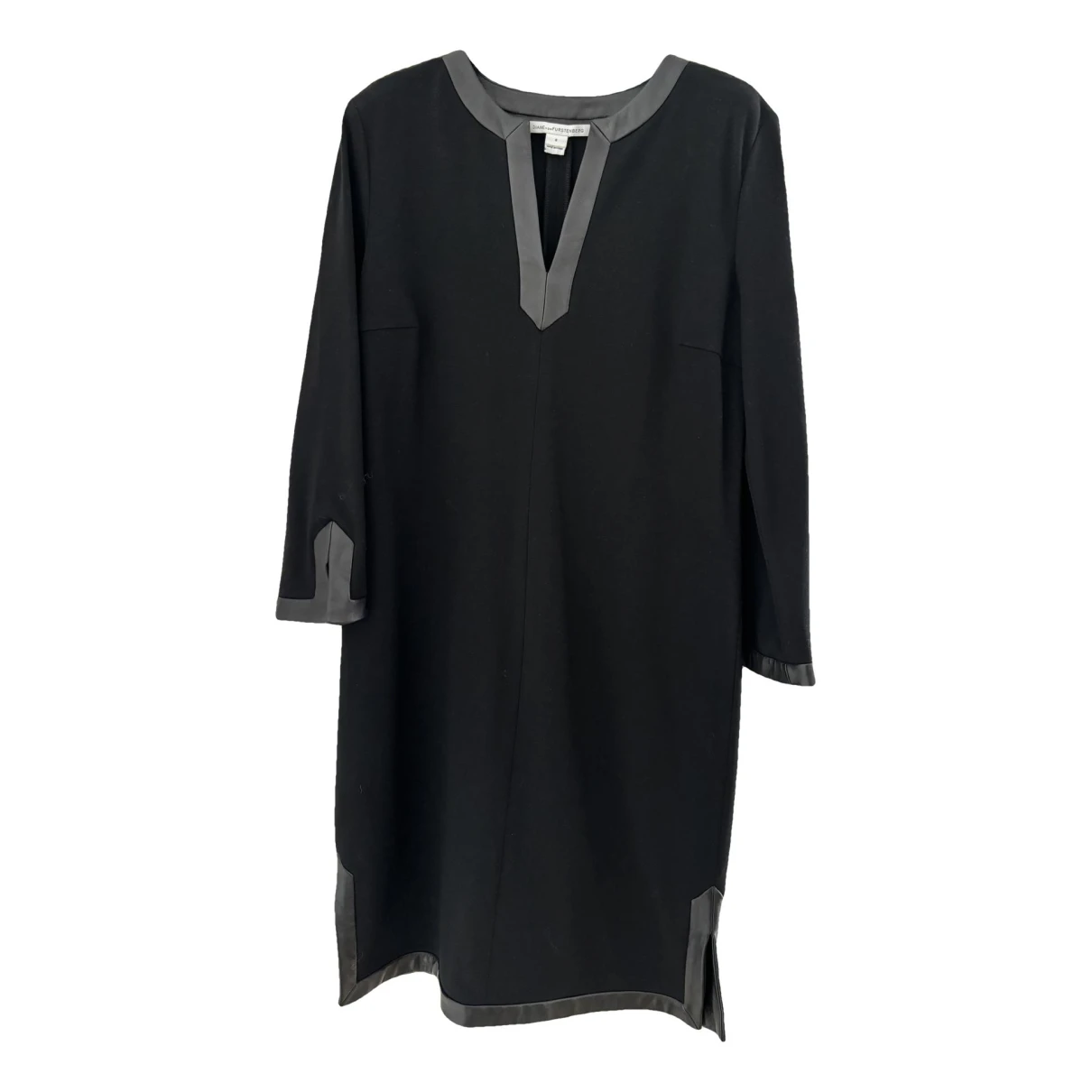 Pre-owned Diane Von Furstenberg Mid-length Dress In Black