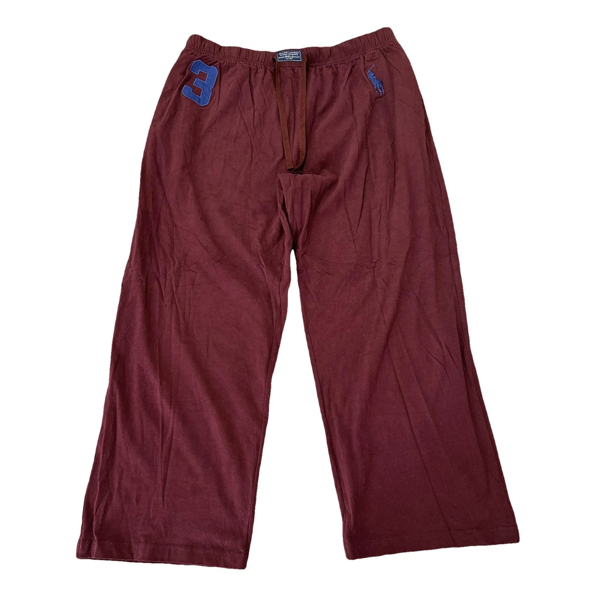 Pre-owned Polo Ralph Lauren Trousers In Burgundy