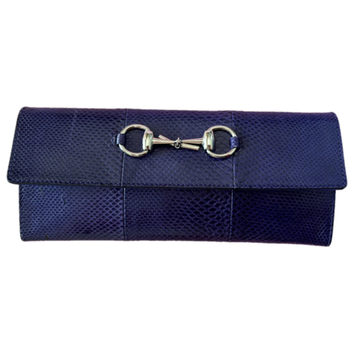 Pre-owned Gucci Horsebit 1955 Wallet In Purple