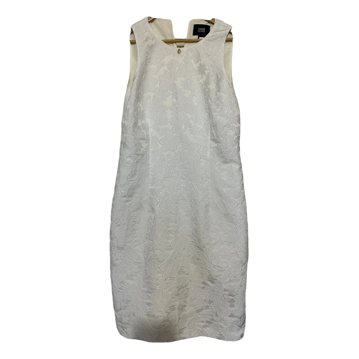 Pre-owned Class Cavalli Mid-length Dress In White