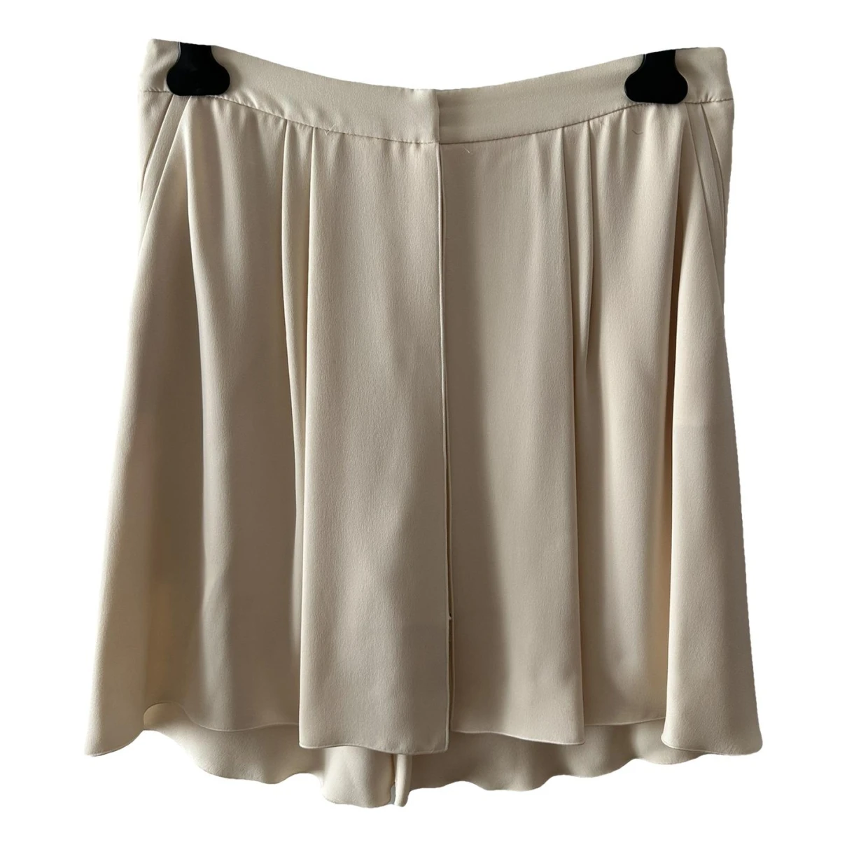 Pre-owned Giorgio Armani Silk Skirt In White