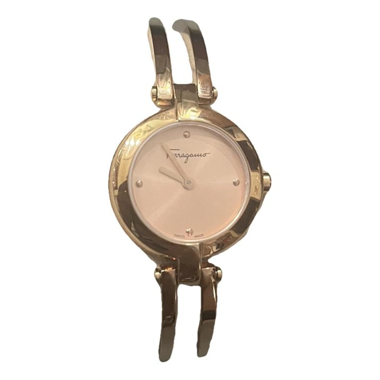 Pre-owned Ferragamo Yellow Gold Watch