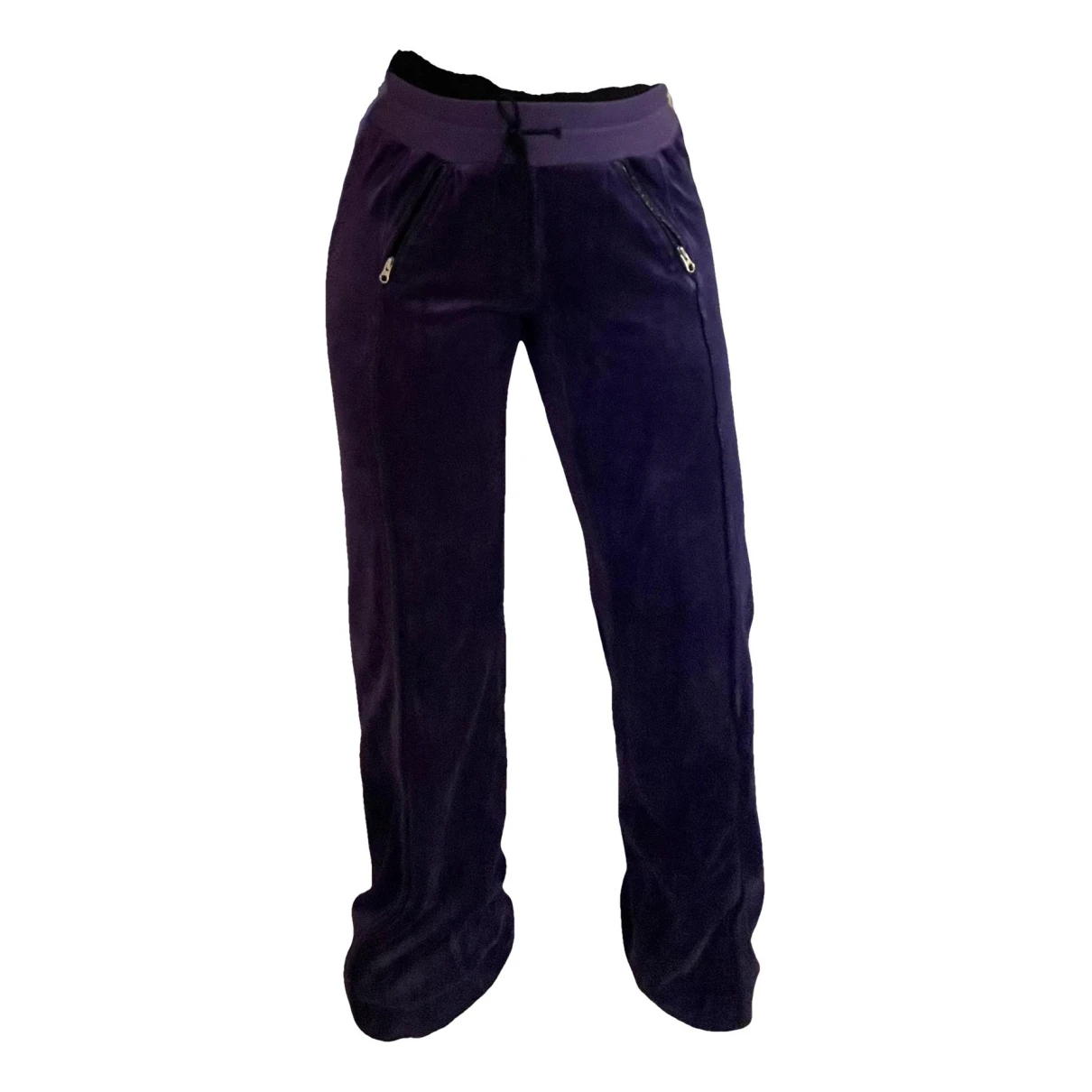 Pre-owned Pinko Trousers In Purple