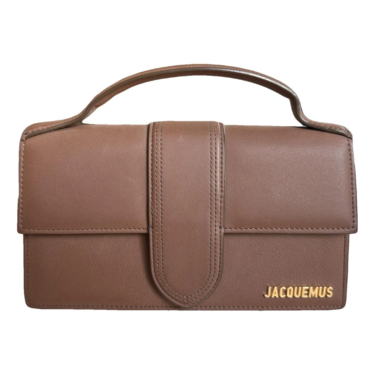 Pre-owned Jacquemus Le Bambino Crossbody Bag In Brown