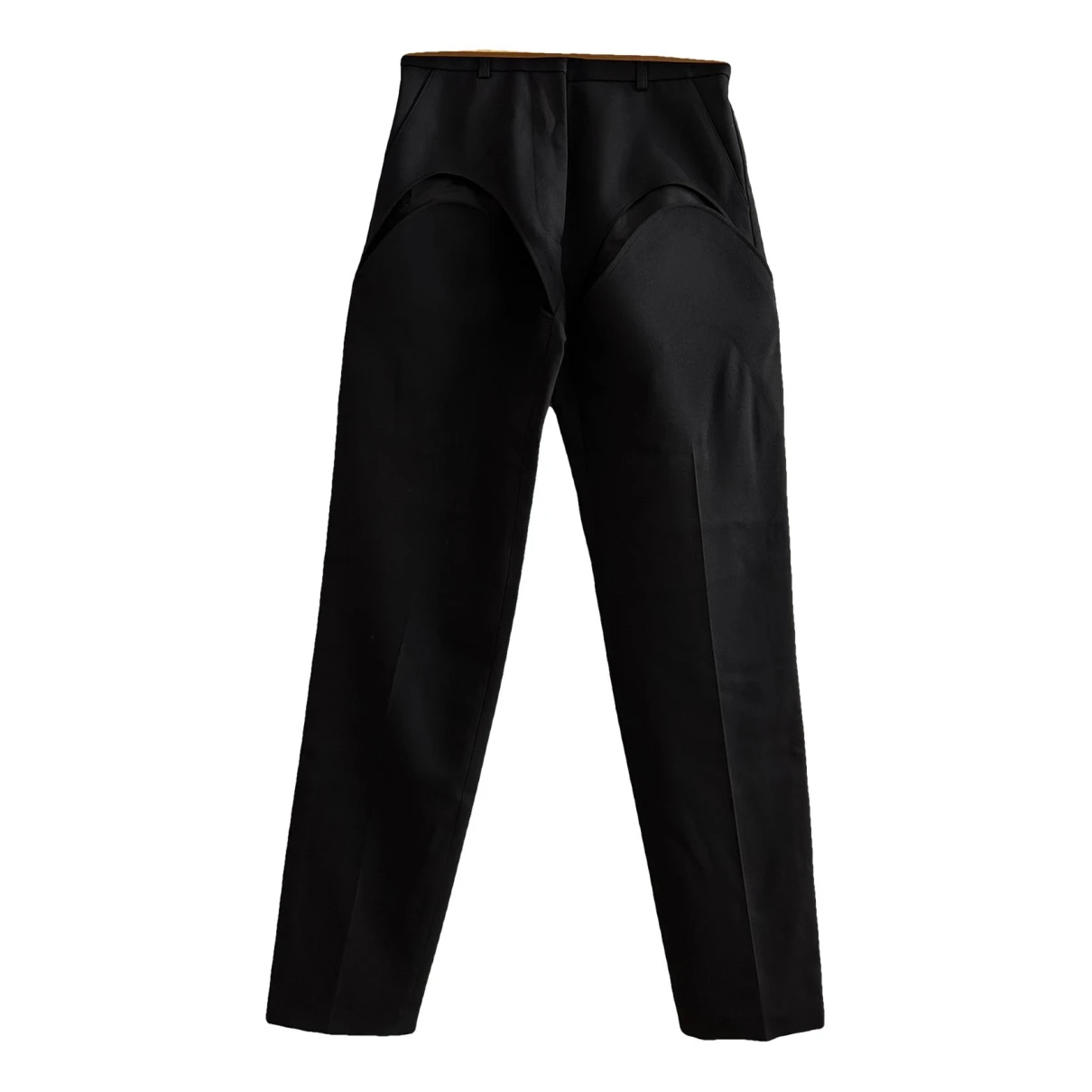 Pre-owned Y/project Wool Straight Pants In Black