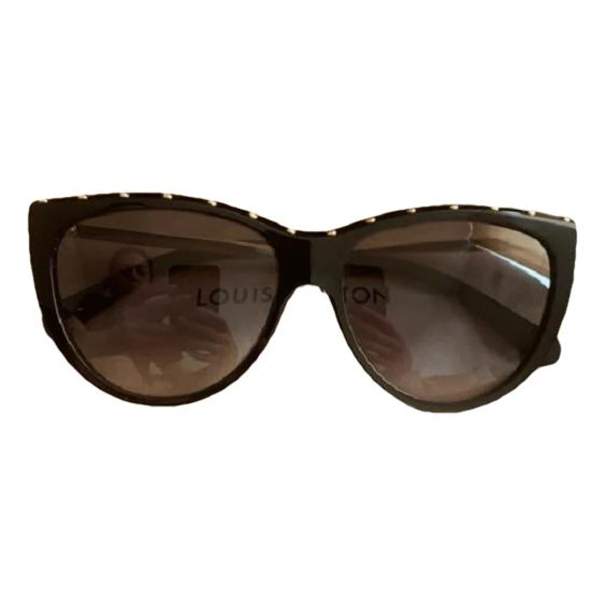 Pre-owned Louis Vuitton Aviator Sunglasses In Black