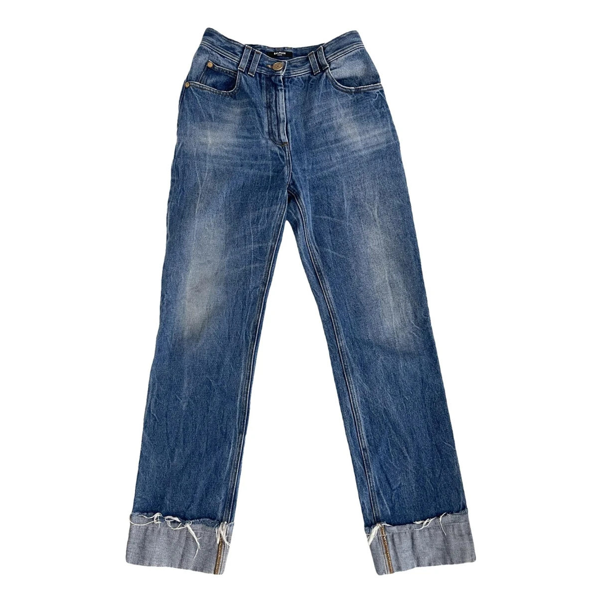 Pre-owned Balmain Straight Jeans In Other
