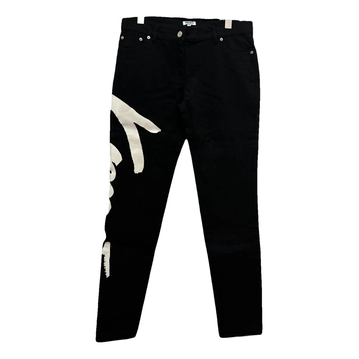 Pre-owned Kenzo Slim Pants In Black