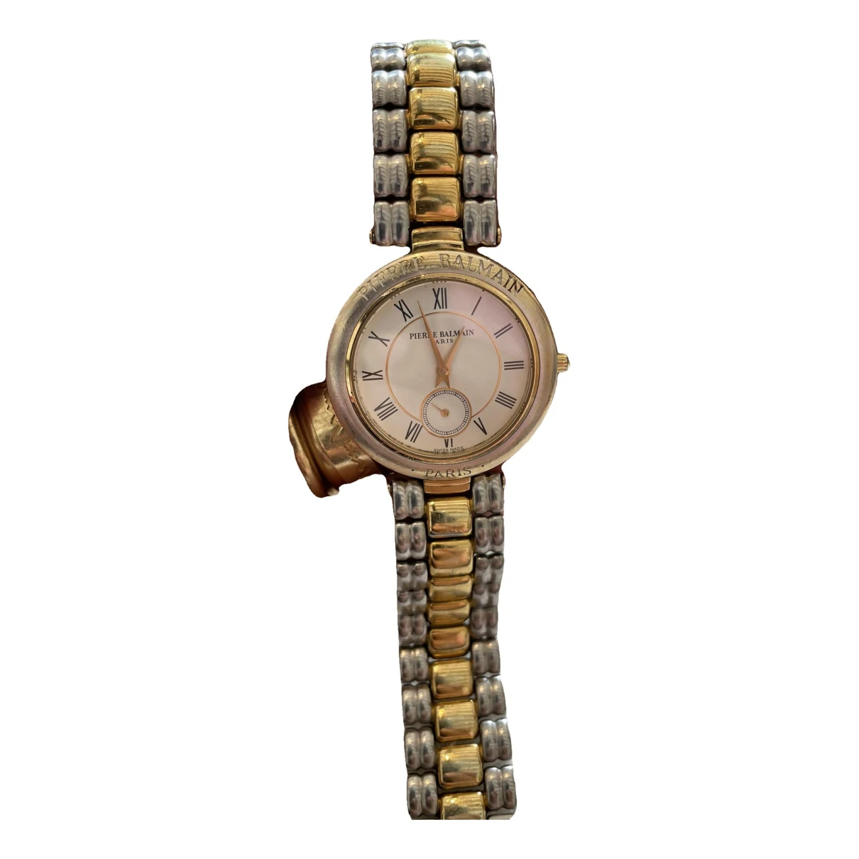 Pre-owned Pierre Balmain Silver Gilt Watch In Gold