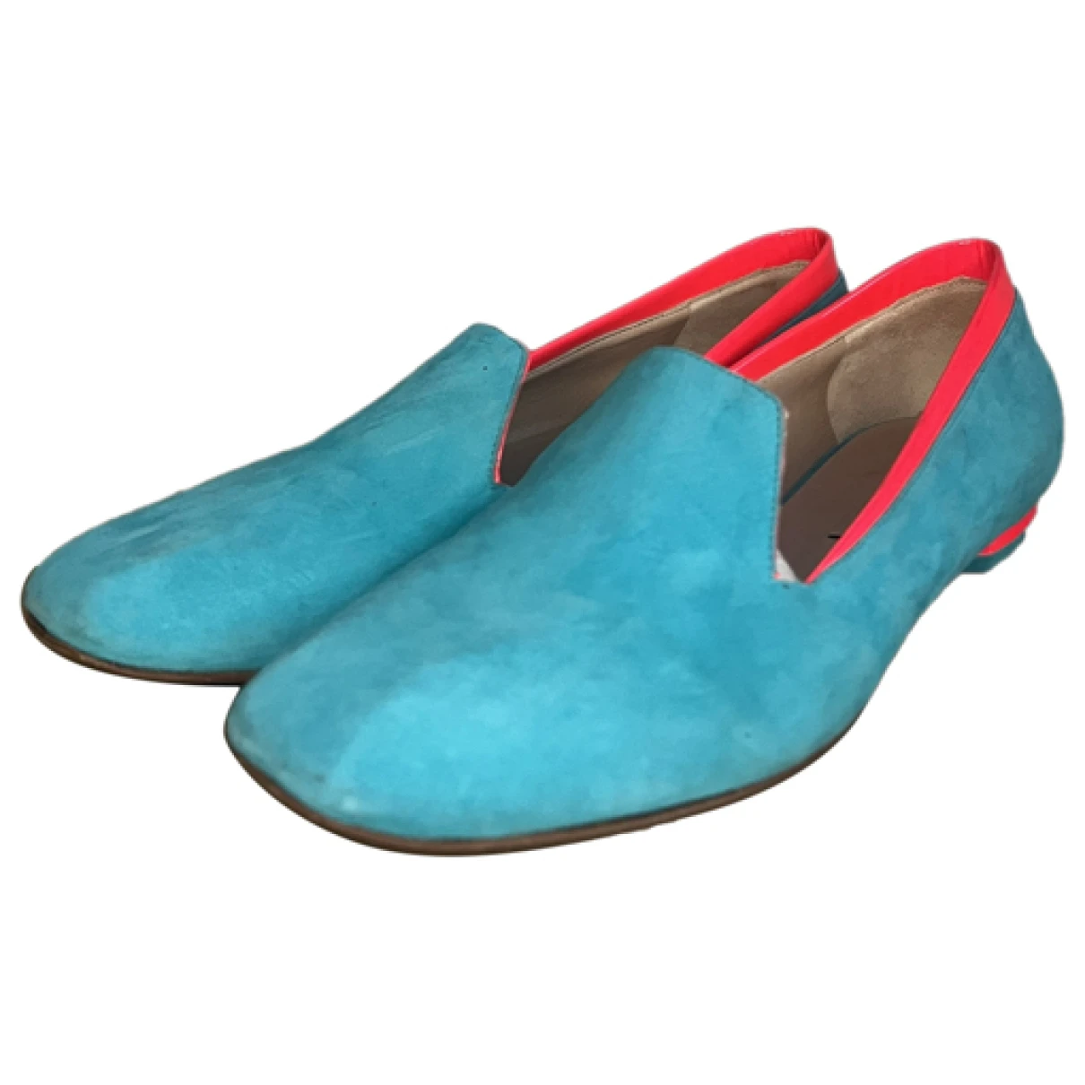 Pre-owned Nicholas Kirkwood Leather Flats In Blue