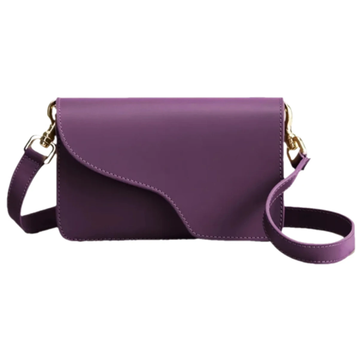 Pre-owned Atp Atelier Leather Handbag In Purple
