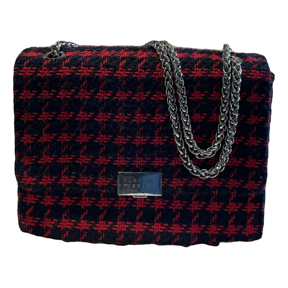 Pre-owned Claudie Pierlot Tweed Handbag In Red