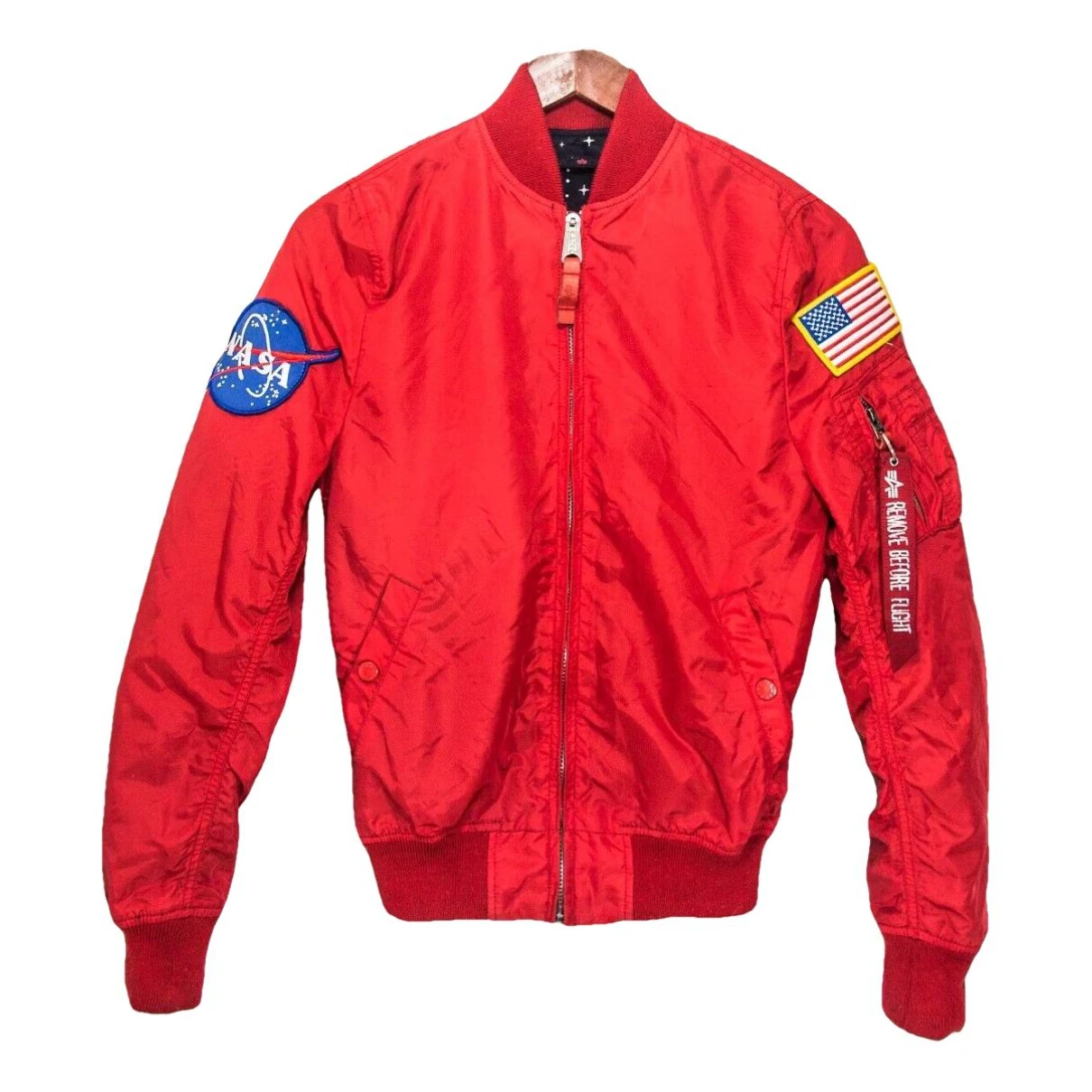 Pre-owned Alpha Industries Jacket In Red