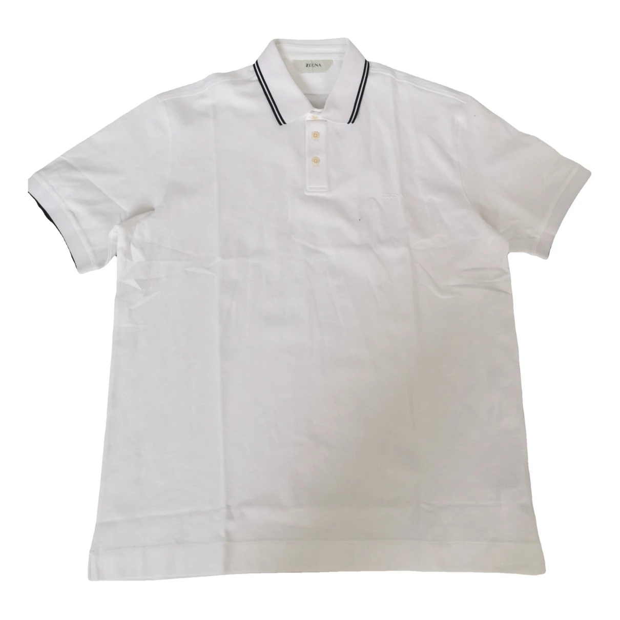 Pre-owned Z Zegna Polo Shirt In White