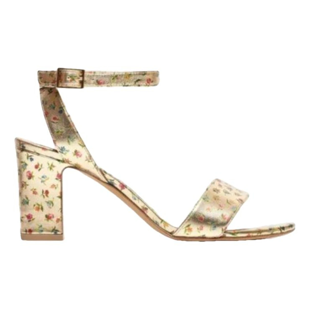 Pre-owned Tabitha Simmons Leather Sandal In Gold