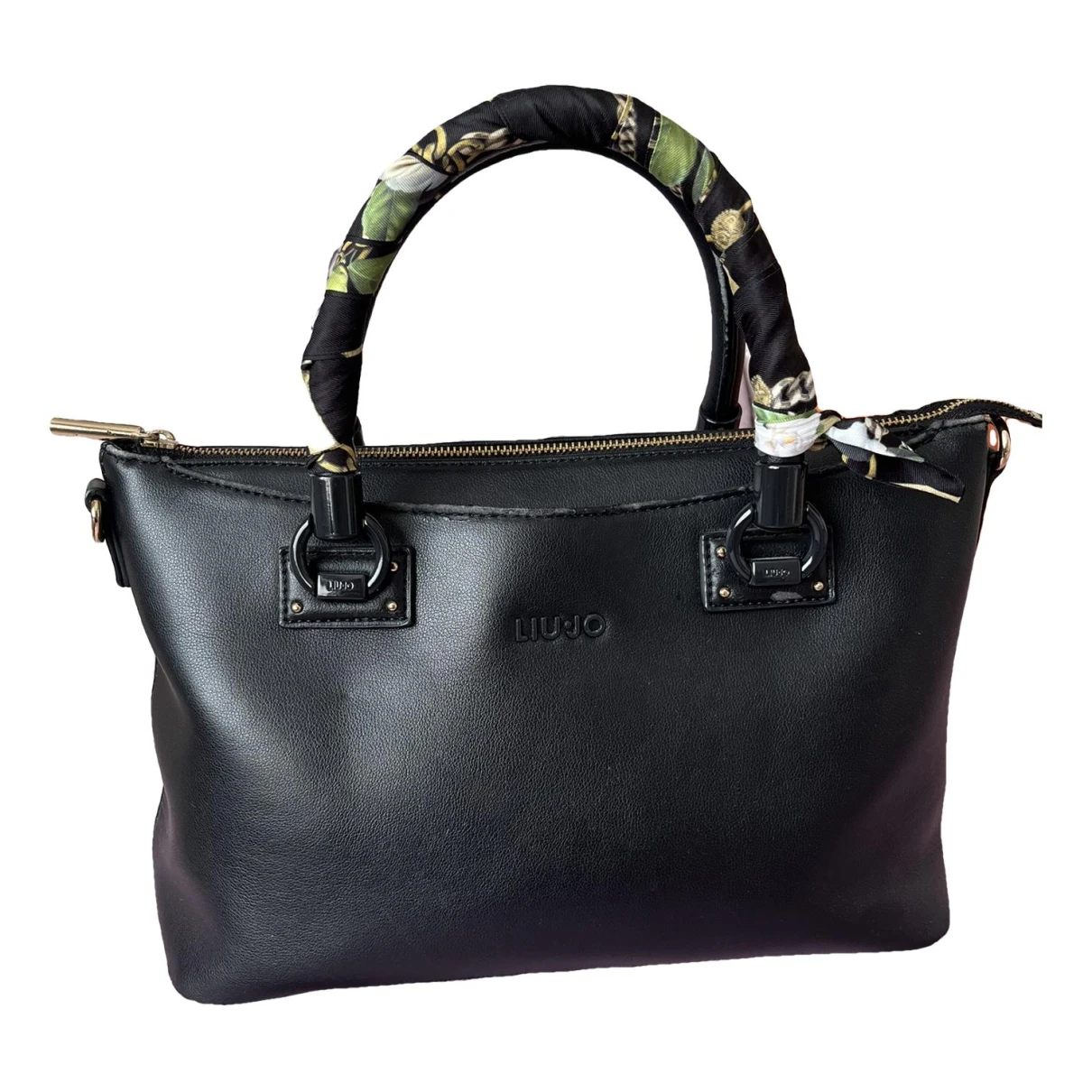 Pre-owned Liujo Leather Handbag In Black