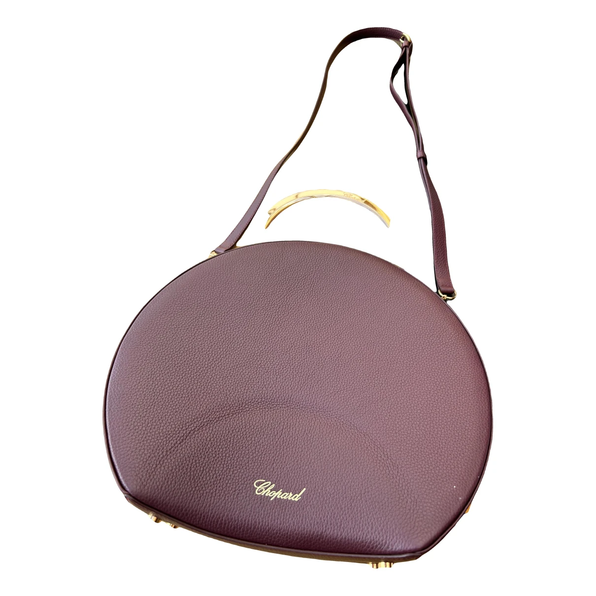 Pre-owned Chopard Leather Handbag In Burgundy