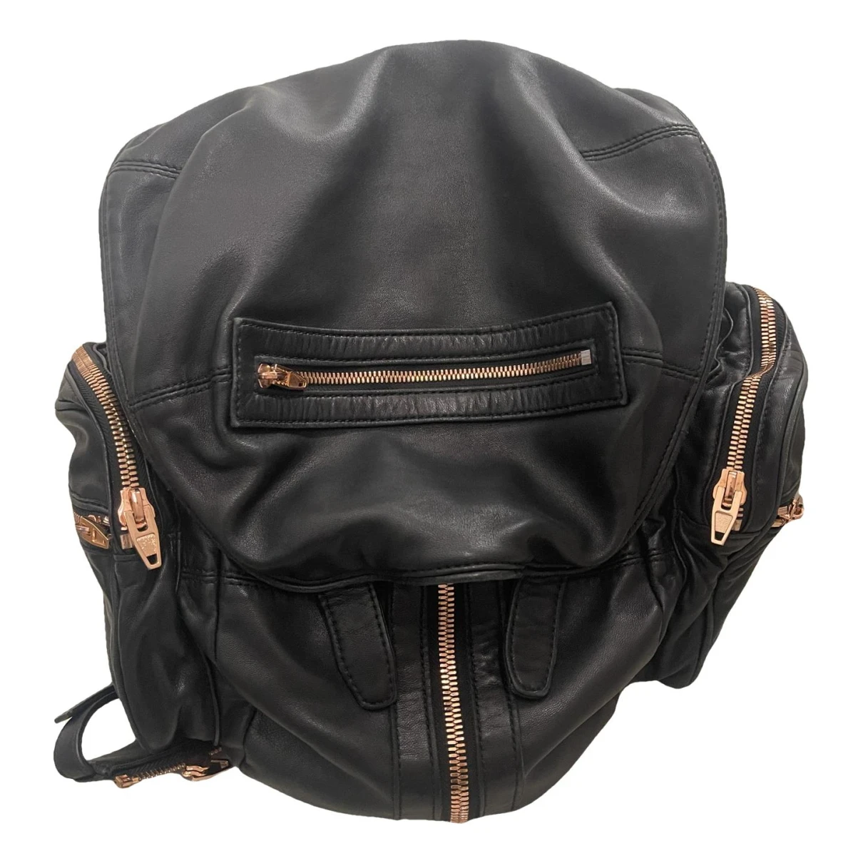 Pre-owned Alexander Wang Marti Leather Backpack In Black