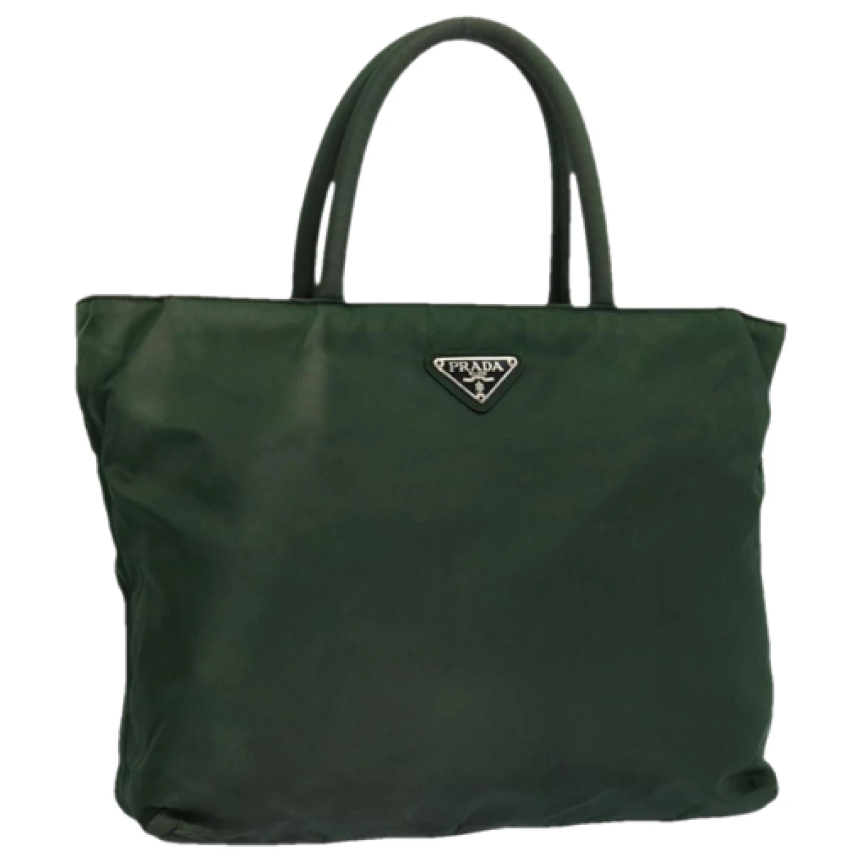 Pre-owned Prada Cloth Handbag In Green