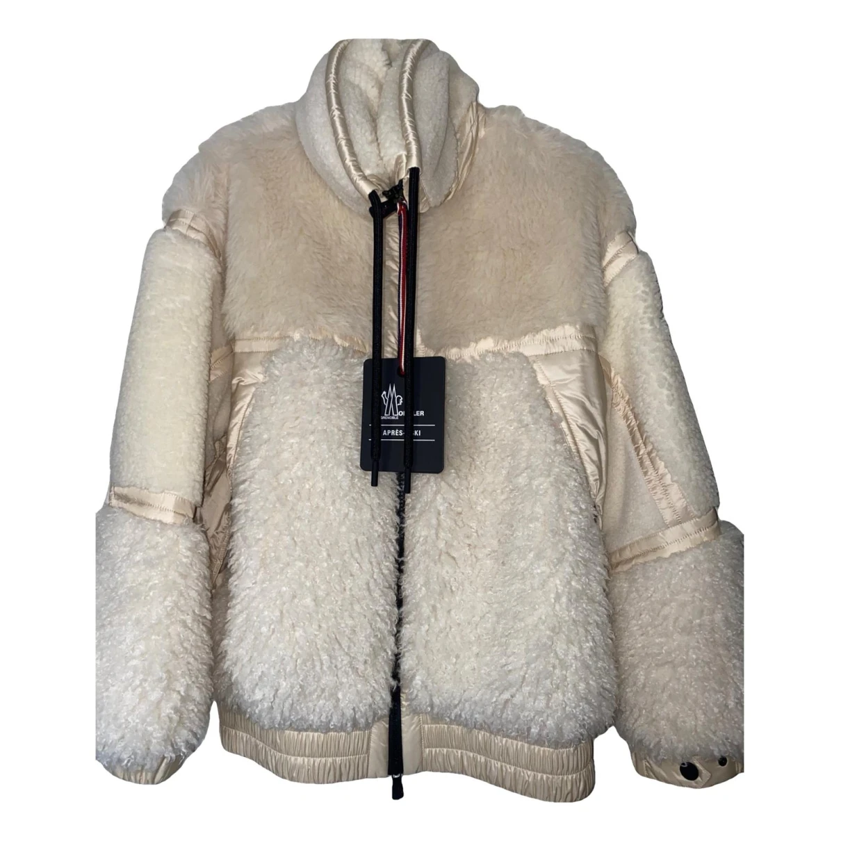 Pre-owned Moncler Wool Jacket In Beige