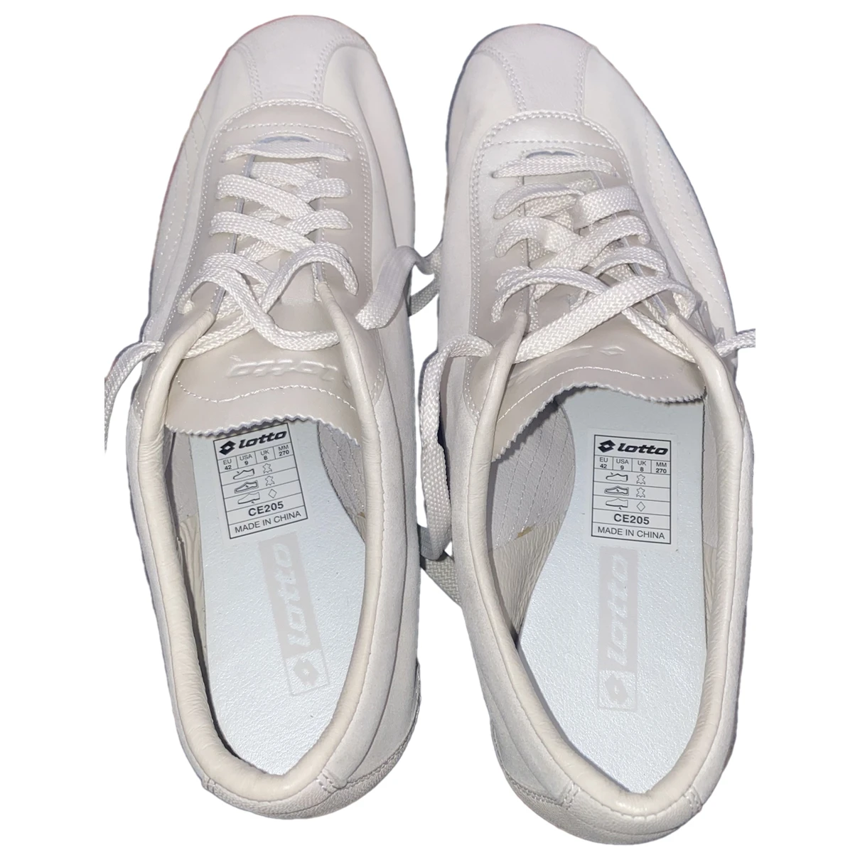 Pre-owned Lotto Leather Low Trainers In White