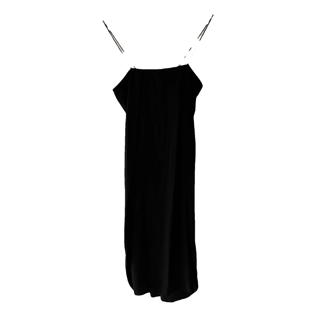 Pre-owned Totême Silk Mid-length Dress In Black