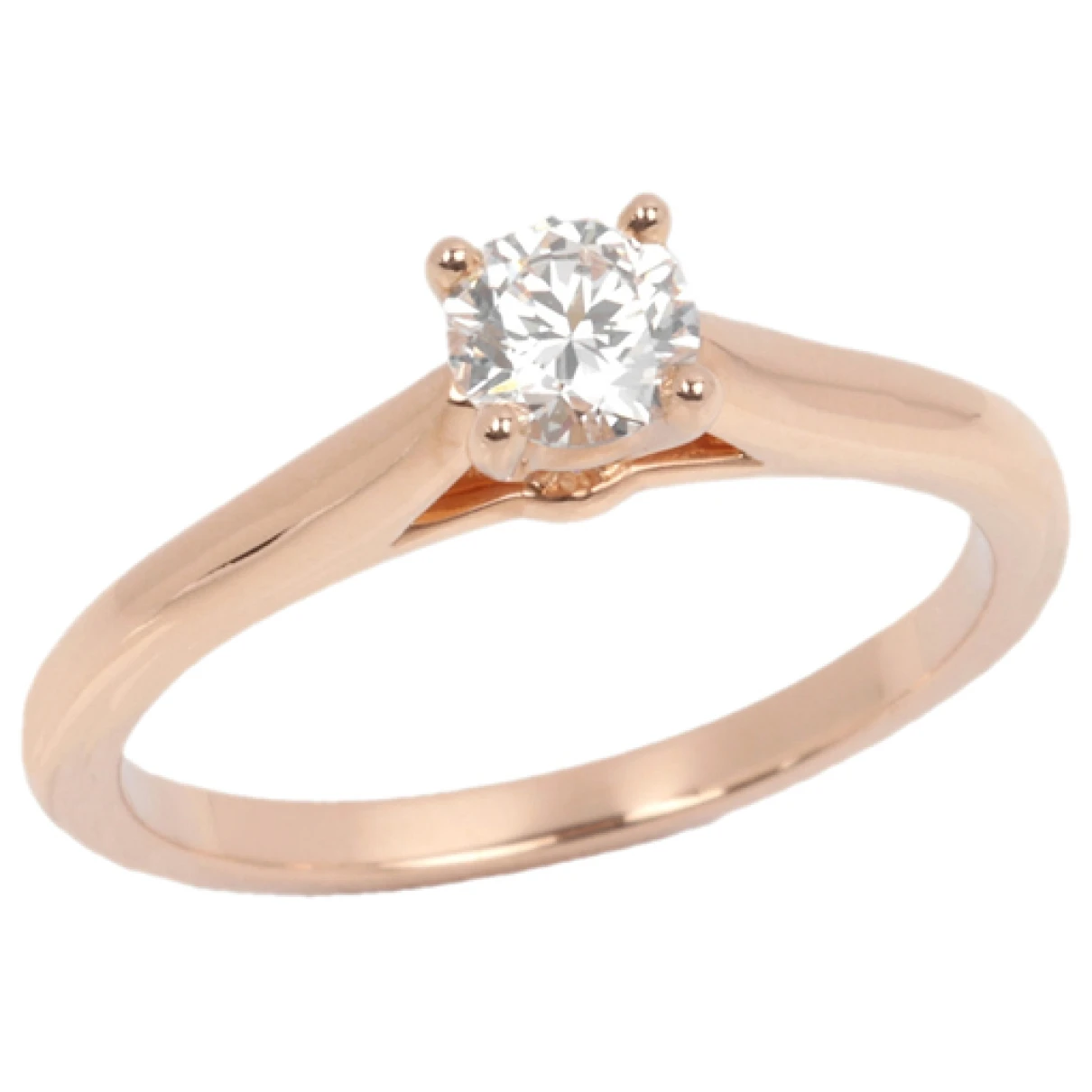 Pre-owned Cartier 1895 Pink Gold Ring