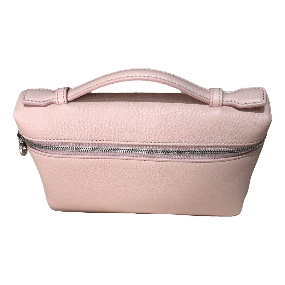 Pre-owned Loro Piana Extra Pocket Leather Handbag In Pink