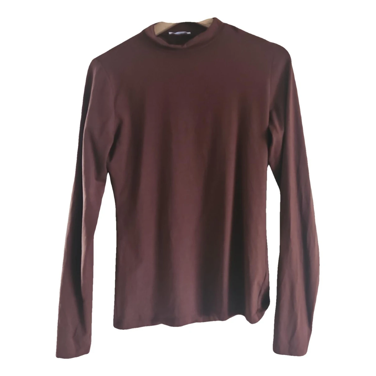 Pre-owned Reformation Wool Jersey Top In Brown