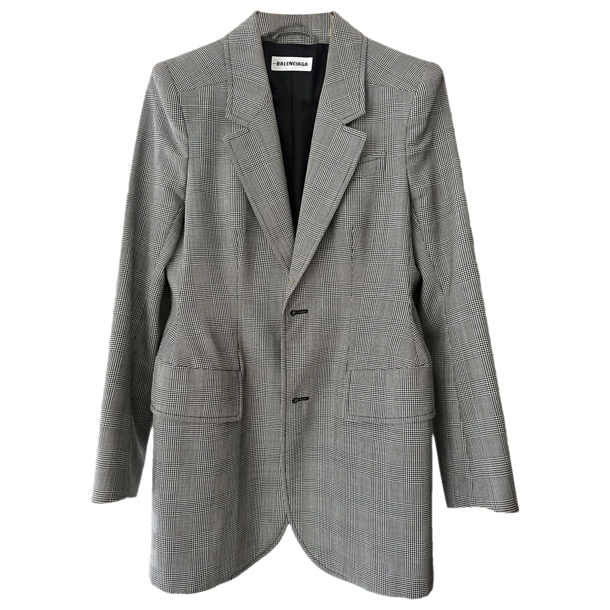 Pre-owned Balenciaga Hourglass Wool Blazer In Other