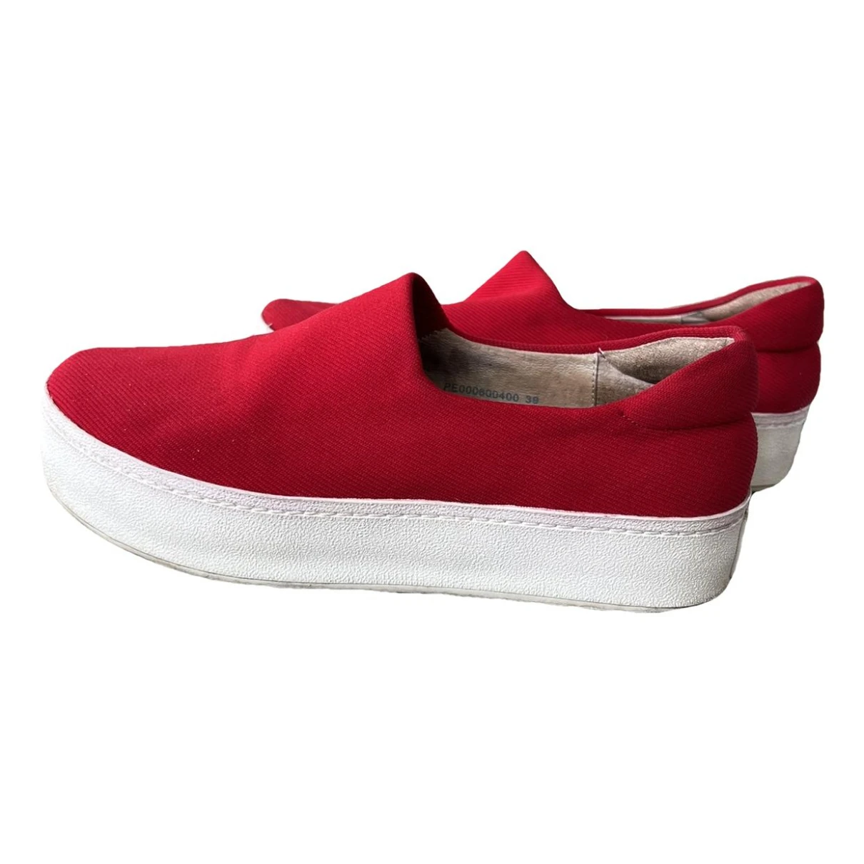 Pre-owned Opening Ceremony Flats In Red