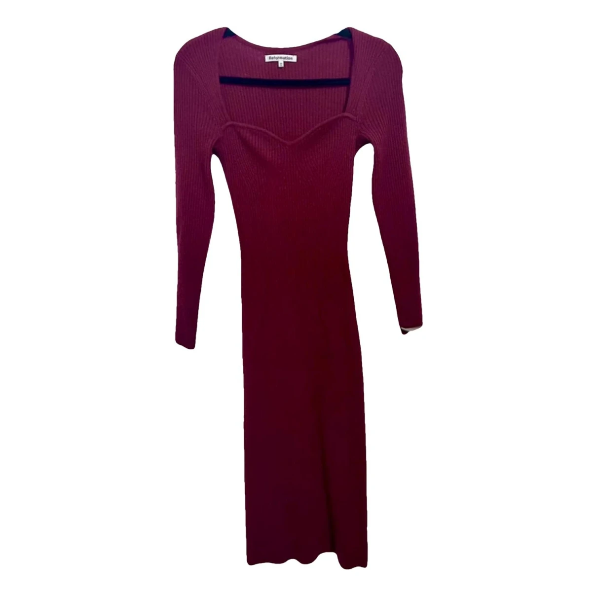Pre-owned Reformation Cashmere Knitwear In Burgundy