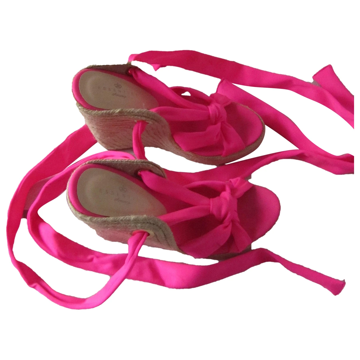 Pre-owned Essentiel Antwerp Cloth Sandal In Pink