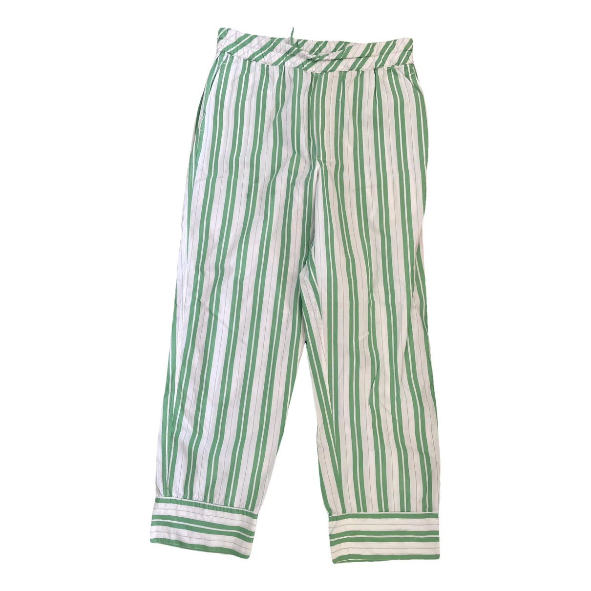 Pre-owned Ganni Trousers In Multicolour