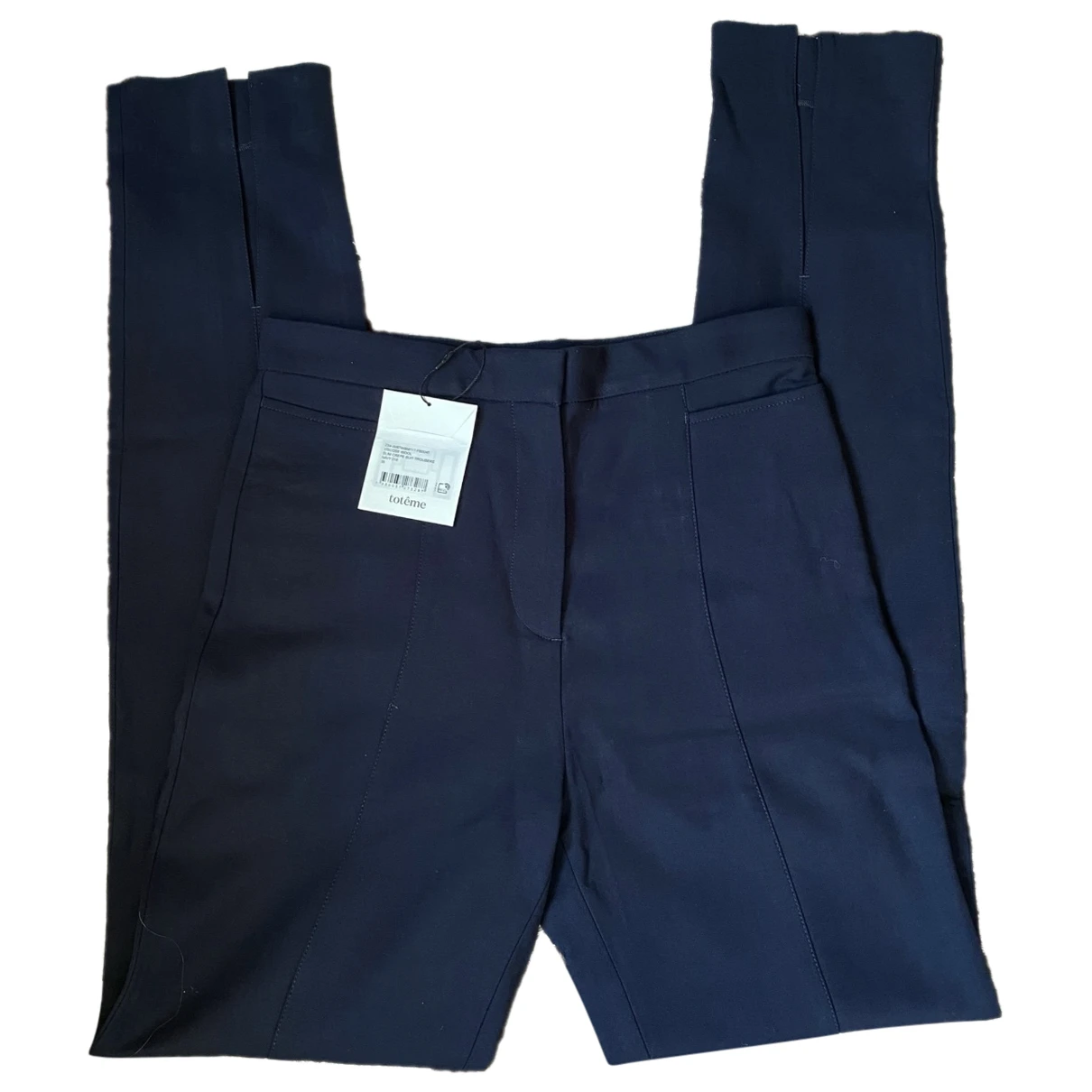 Pre-owned Totême Trousers In Blue