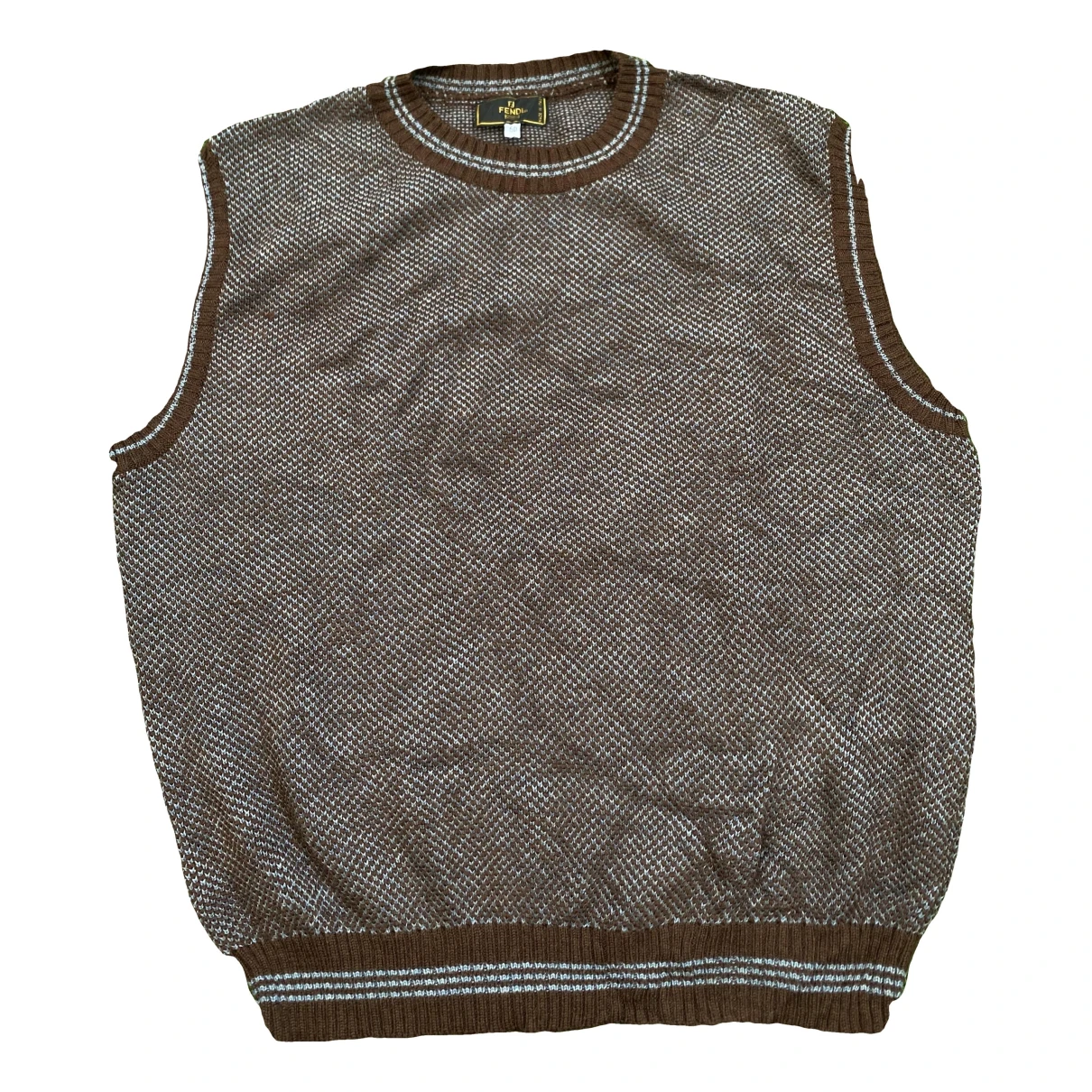 Pre-owned Fendi Wool Vest In Brown