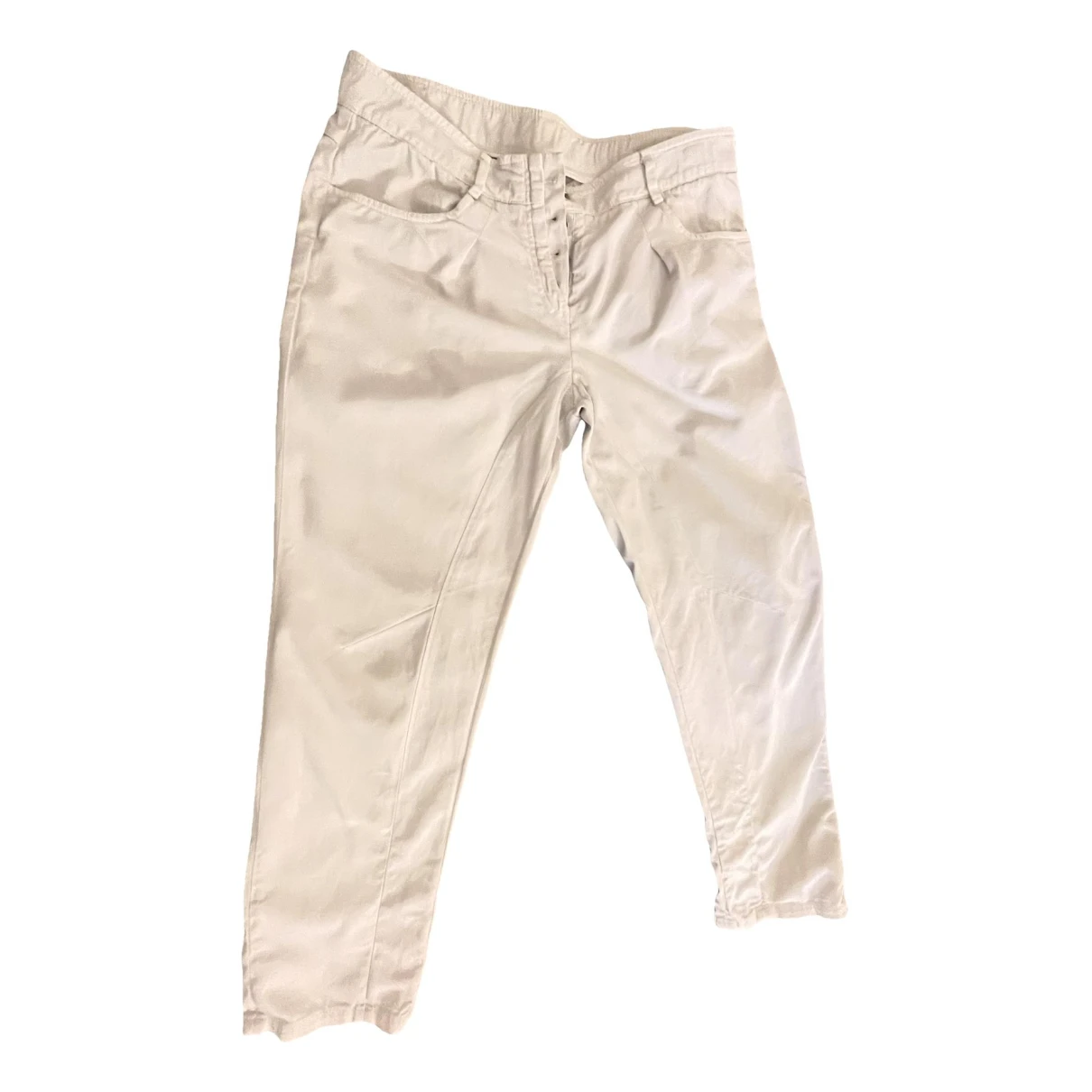 Pre-owned Brunello Cucinelli Chino Pants In White