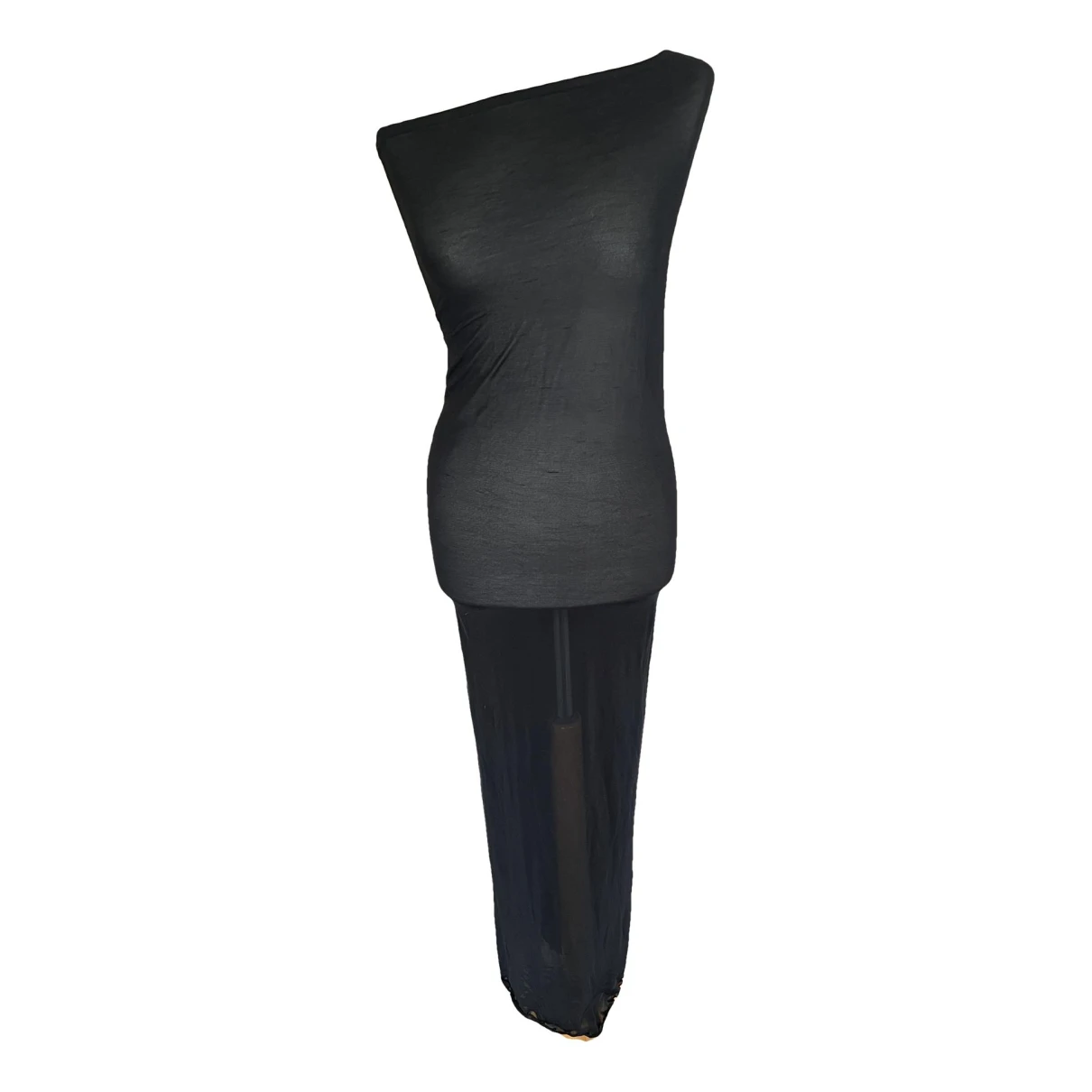 Pre-owned Wolford Maxi Dress In Black