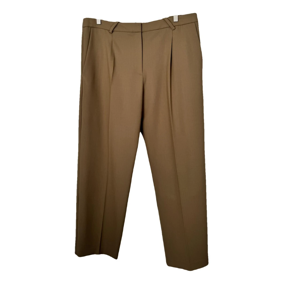 Pre-owned Iro Wool Trousers In Camel