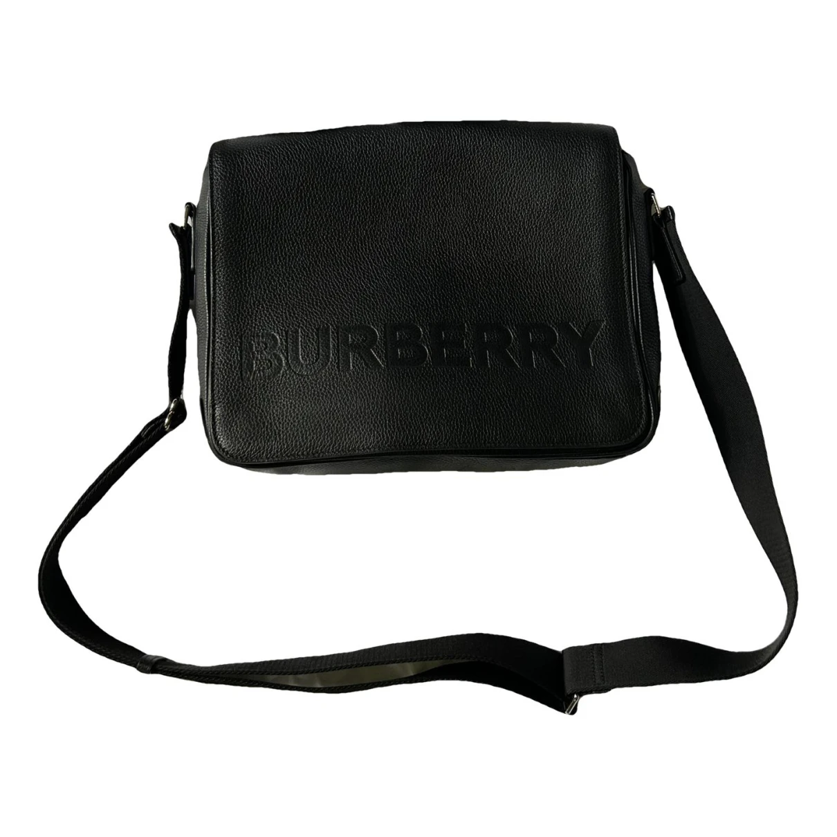 Pre-owned Burberry Leather Bag In Black