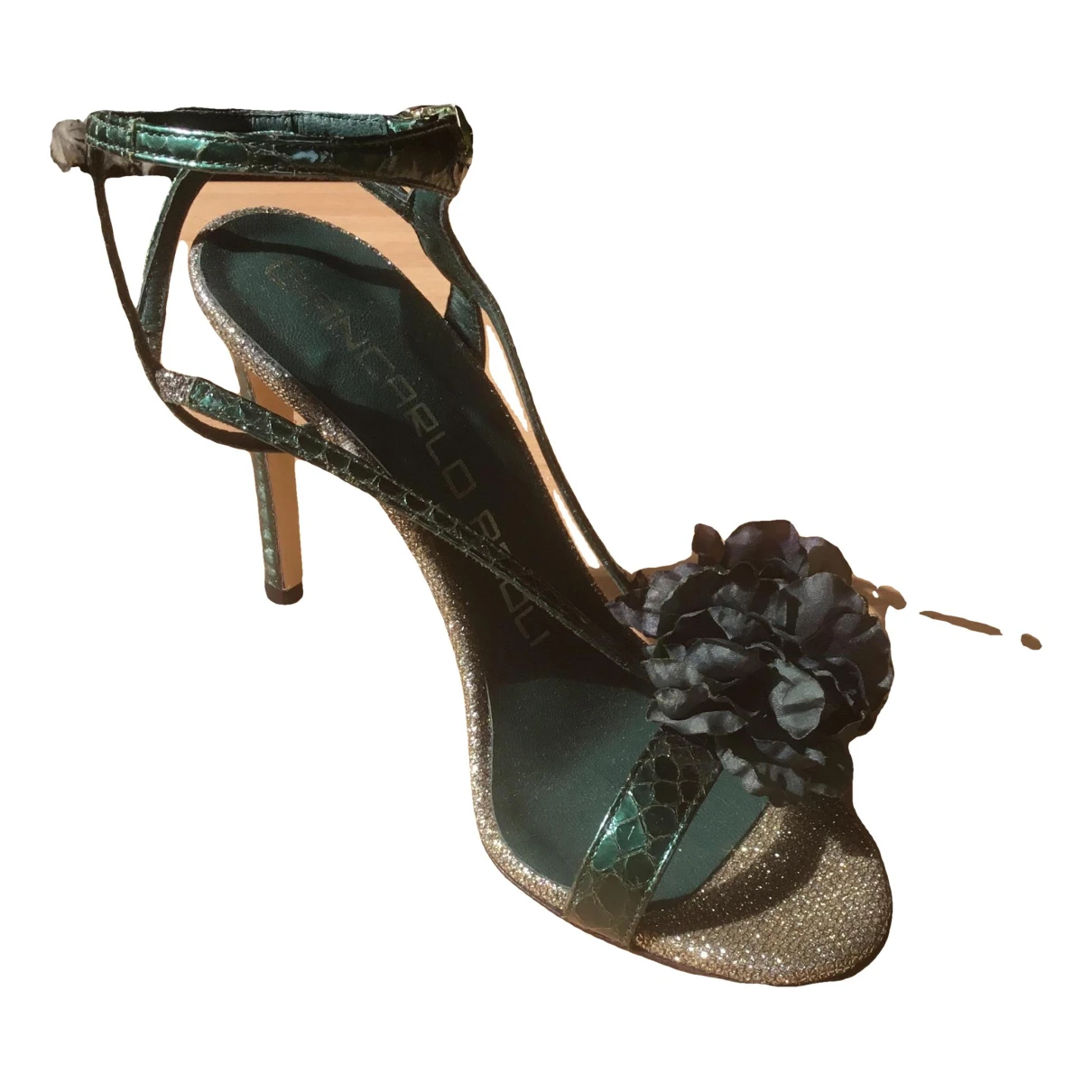 Pre-owned Giancarlo Paoli Leather Sandals In Green