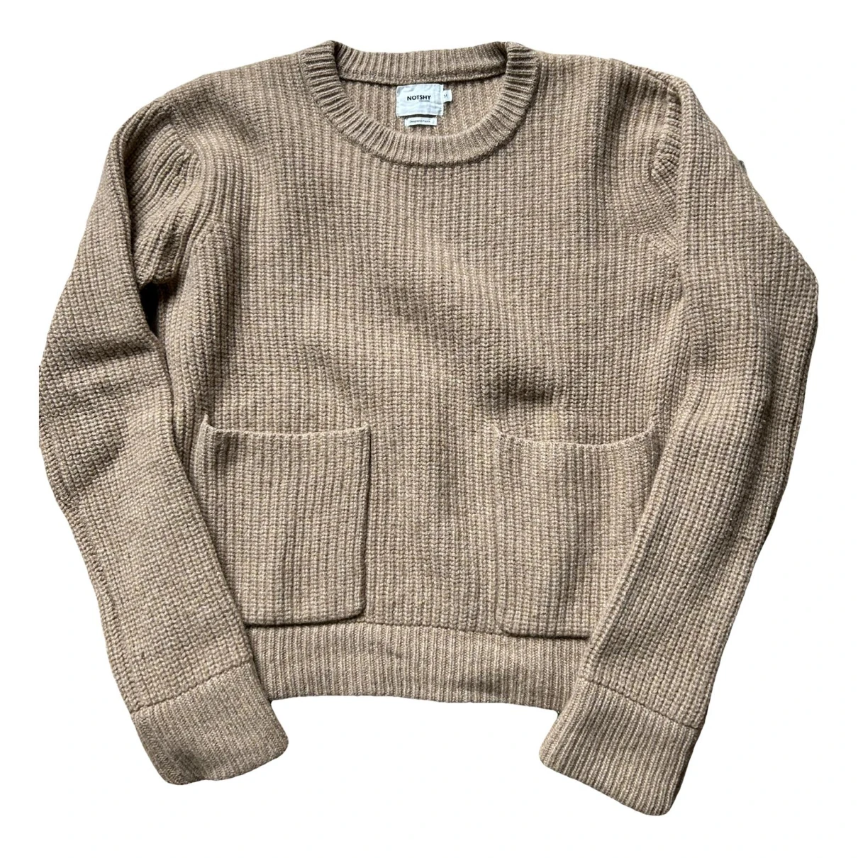 Pre-owned Not Shy Wool Jumper In Camel