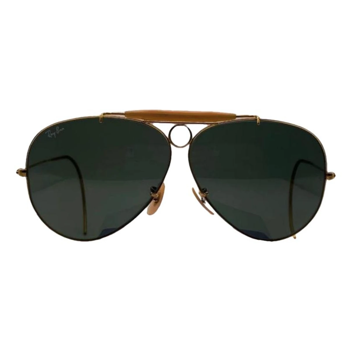Pre-owned Ray Ban Aviator Sunglasses In Gold