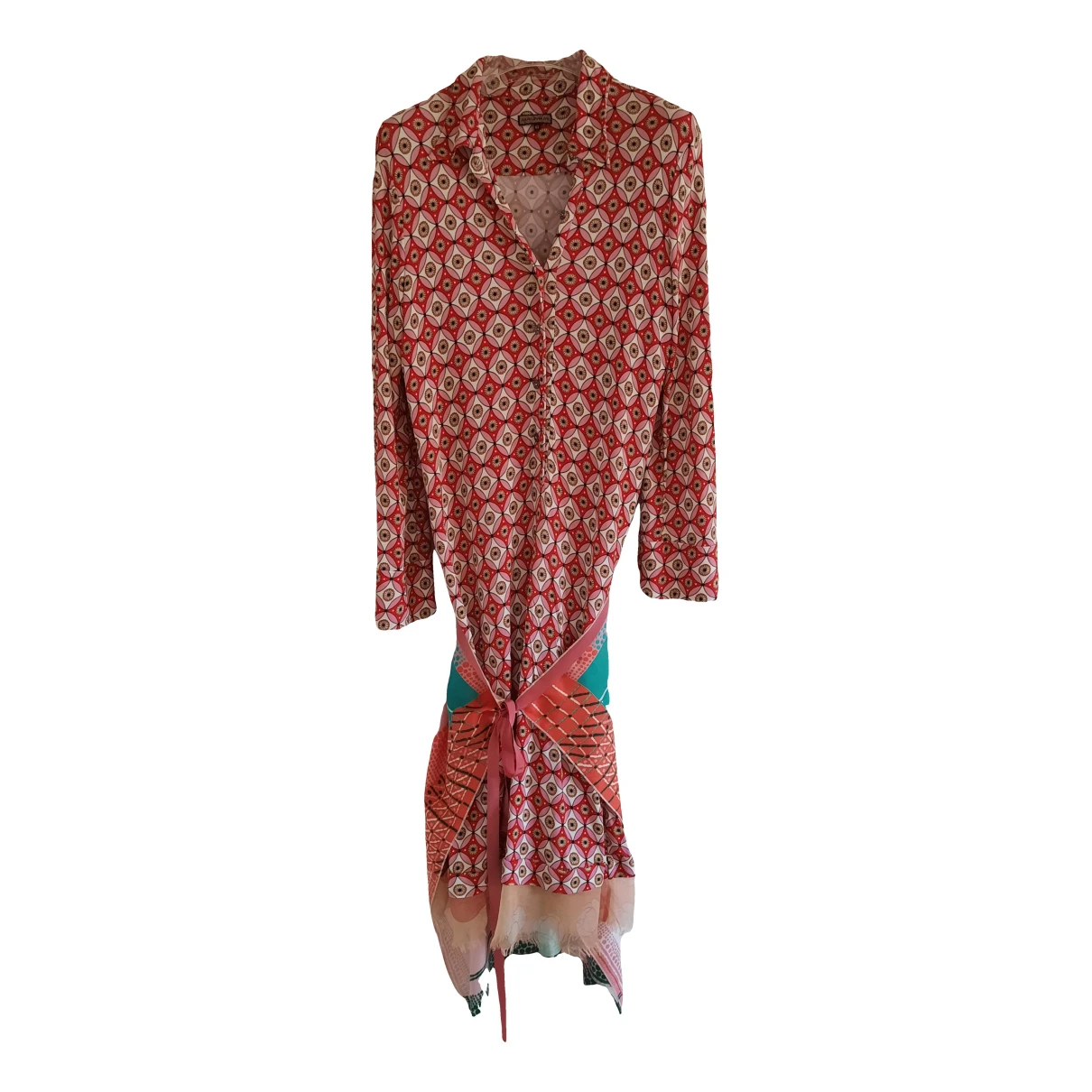 Pre-owned Maliparmi Silk Mid-length Dress In Multicolour